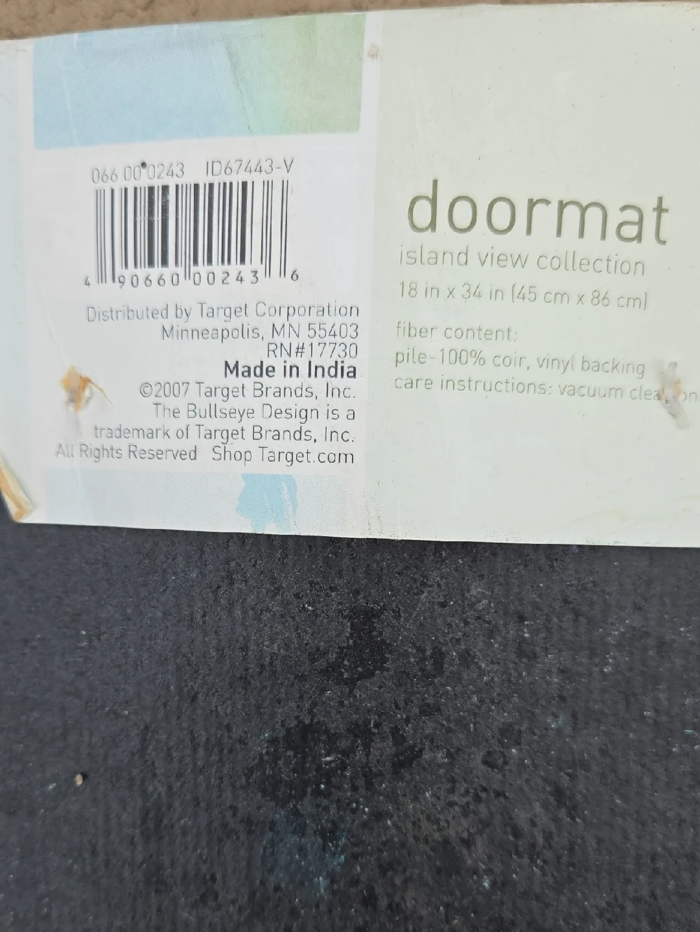 Welcome Friends Monkey Door Mat